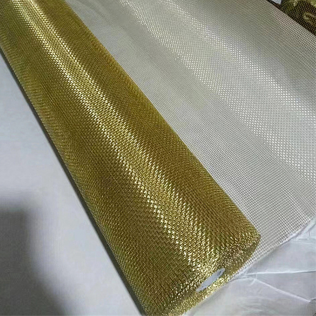 Metal Mesh Roll DIY Mesh Dense Filter Pure Brass Woven Wire Screen - Foto 4